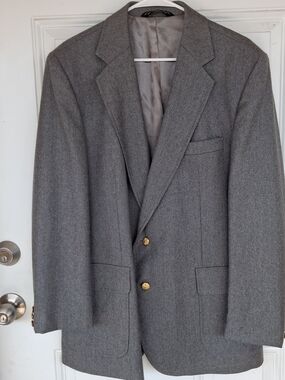 The Clothier Men's Wool Sport Coat Gray Size 46